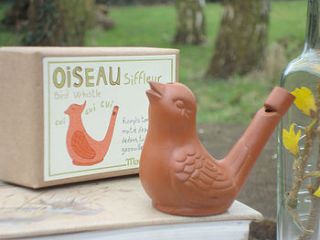 terracotta bird song whistle by cottontails