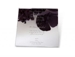 mirrored perspex wedding invitation by cutture