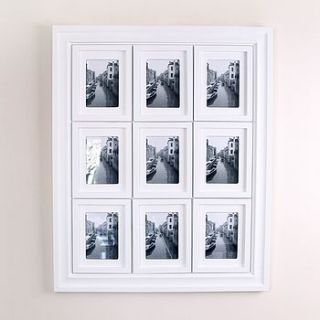 nine photo wood wall display by dibor