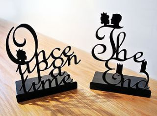 pair of fairytale bookends by heather alstead design