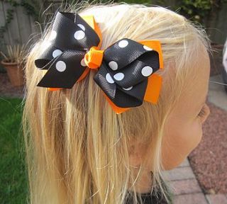 halloween hair bow by candy bows
