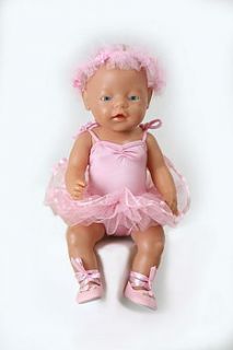 ballet shoes for baby born doll by frilly lily