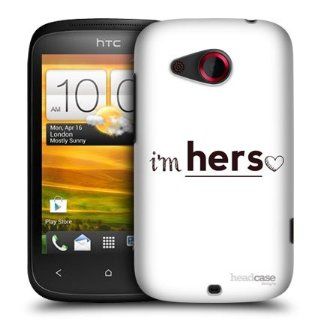 Head Case Designs Im Hers His Plus Her Design Protective Hard Back Case For HTC Desire C Cell Phones & Accessories