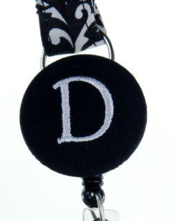 Initially Hers Monogrammed ID Badge Reels/Lanyards D Jewelry