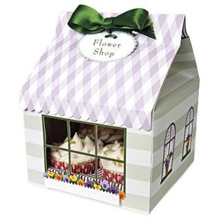 flower shop cupcake boxes pack of three by little cupcake boxes