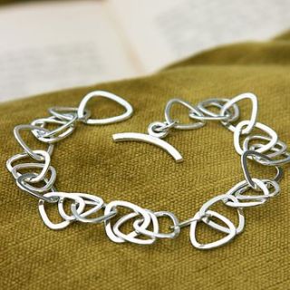 silver facet chain bracelet by emma atherton