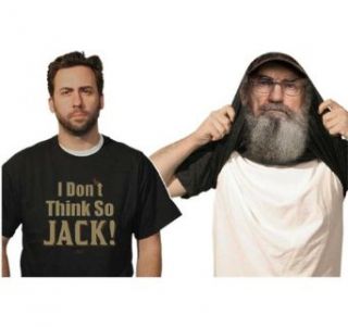 Duck Dynasty Uncle Si Reversible Mask Costume T Shirt (small) Clothing