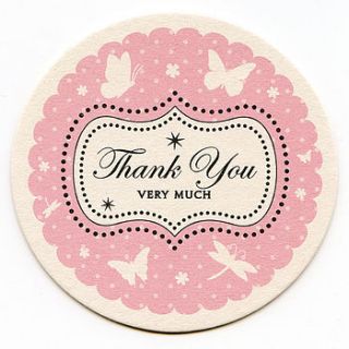 boudoir thank you coasters by aliroo