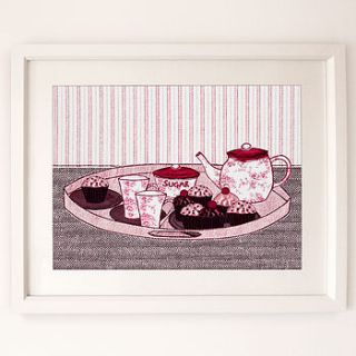 sale kitchen teatray unframed print by jenny arnott cards & gifts