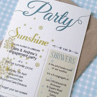 outdoor party invitations by ink pudding