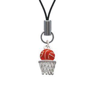 Basketball   Over Hoop Cell Phone Charm [Wireless Phone Accessory] Cell Phones & Accessories
