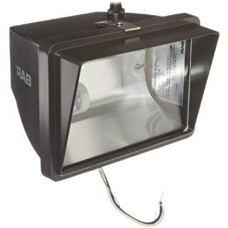 RAB Lighting FFH70/PC Metal Halide HID Future Floodlight, ED17 Type, Aluminum, 70W Power, 5600 Lumens, 120V Button Photocell, Bronze Color Hid Lamps