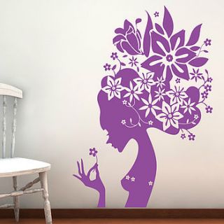 flower girl wall stickers by parkins interiors