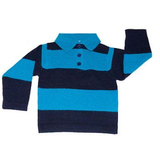 pure cashmere striped rugby top by babatude childrenswear