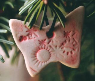 porcelain butterfly decoration by jo heckett