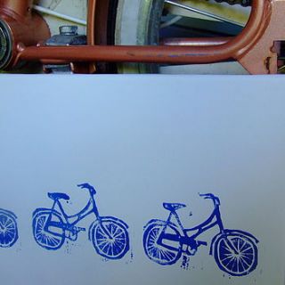personalised bicycle print canvas by something wonderful design