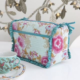 floral print overnight wash bag by caro london