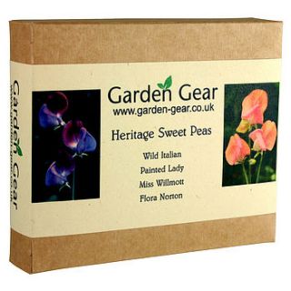 heritage sweet pea seed pack by garden gear
