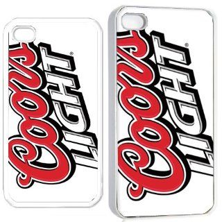 coors light iPhone Hard 4s Case White Cell Phones & Accessories