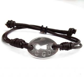 personalised silver lock bracelet by claire gerrard designs