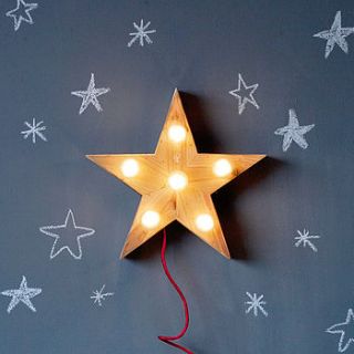 mini lena star lamp by sisters guild