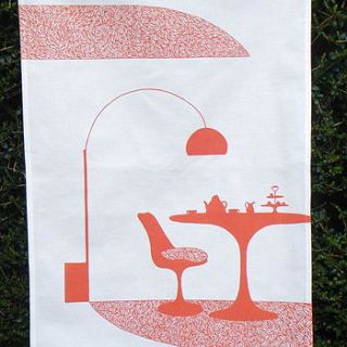 tea and cakes teatowel by treasury