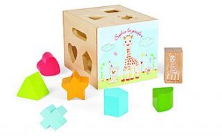 wooden giraffe shape sorter by harmony at home children's eco boutique