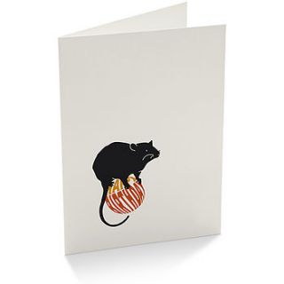 cute rat birthday card by purpose & worth etc
