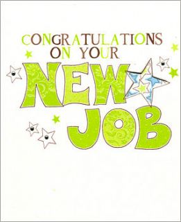 handmade new job card by eggbert & daisy