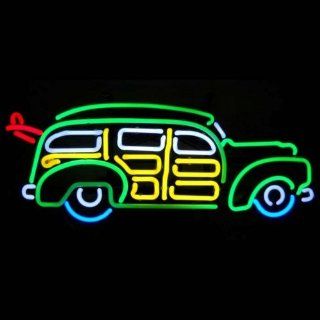 Surfin Woody Wagon Neon Sign (Multicolor) (22"H x 24"W x 6"D)  
