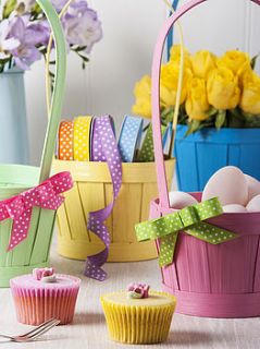set of four bamboo easter baskets by the contemporary home
