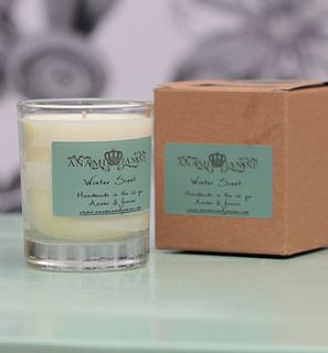 organic scented soya wax candle by anami & janine