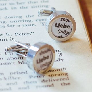 german dictionary definition cufflinks by milly's cottage