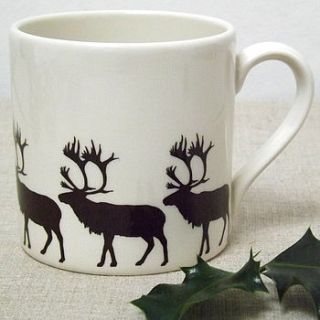 brown reindeer mug by aiga & ginta