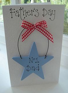 father's day keepsake card by little bird designs