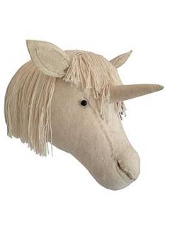 felt unicorn head by nubie modern kids boutique