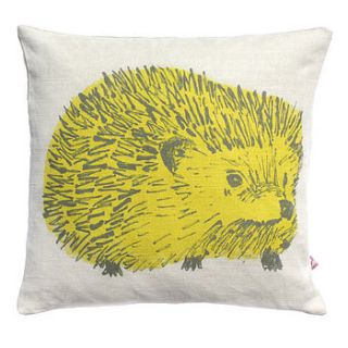 woodlands hedgehog cushion by sian zeng