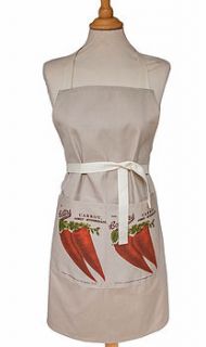 carrot kitchen apron by dotty designs