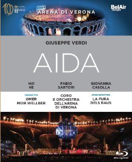 Verdi Aida [Blu ray] Omer Meir Wellber, Giovanna Casolla, La Fura dels Baus, Hui He, Fabio Sartori, Ambrogio Maestri, Andy Sommer Movies & TV