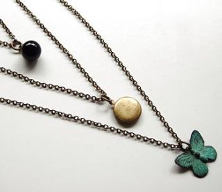 triple strand necklace by madison honey vintage