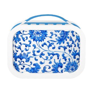 Blue & White Chinese Asian Oriental Ethnic China Lunch Boxes