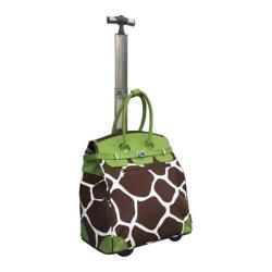 Travelers Club 18in Rolling Tote with Laptop Compartment Giraffe Travelers Club Rolling Laptop Cases