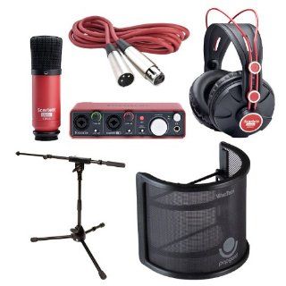 Focusrite Scarlett Studio with WindTech Popgard and Mic Stand Bundle Computers & Accessories