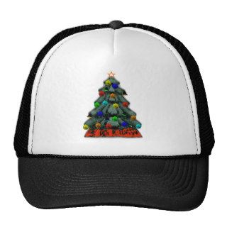 Christmas Tree Decorated The MUSEUM Gifts Mesh Hats
