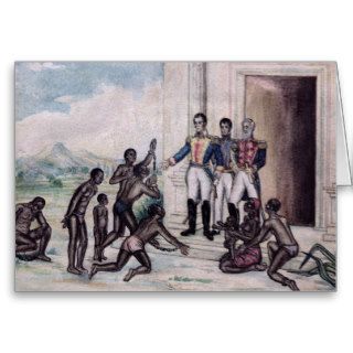 Liberation of Slaves by Simon Bolivar Cards