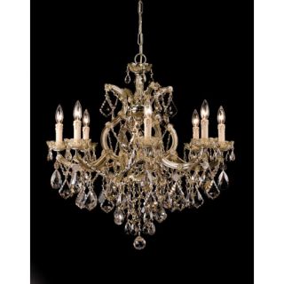 Bohemian Crystal 9 Light Candle Chandelier