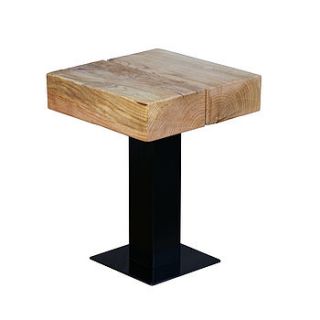 oak and iron end of table bench by oak & iron furniture