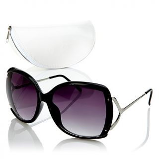Jessica Simpson Metallic Trim Sunglasses with Case