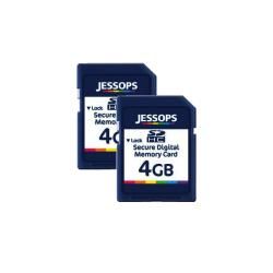 Jessops 4GB SDHC Memory Cards (Pack of 2) Jessops Micro SD Cards