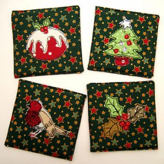 christmas coasters by oscar & toots